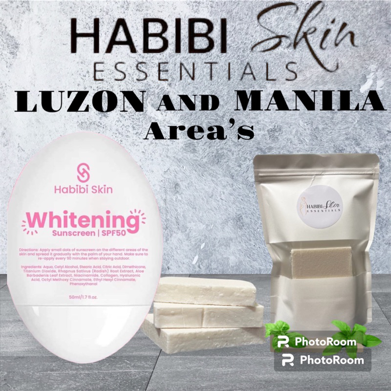 HABIBI SOAP AND WHITENING SUNSCREEN BY HABIBI SKIN ESSENTIALS Shopee Philippines