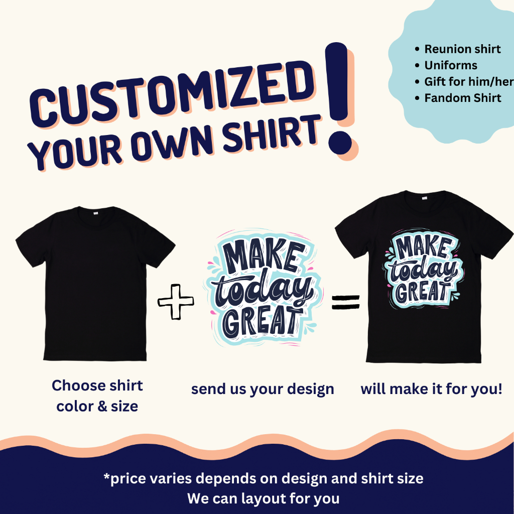 Customize Personalize Statement and Graphic Shirt (Tshirt Hoodie ...