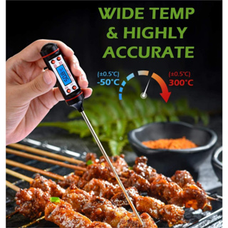 1pc Digital Thermometer For Meat Milk Water Cooking Food Probe BBQ Kitchen  Tool