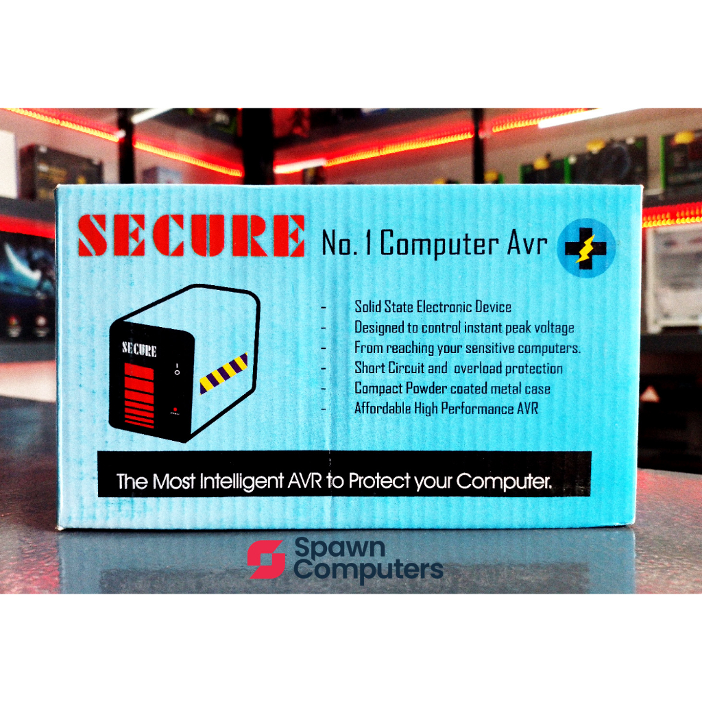 Secure AVR 500W 3 sockets 220VA 50A | COMPUTER AVR | DESKTOP AVR ...