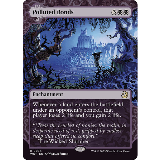 Magic the Gathering Polluted Bonds WOE Enchanting Tales | Shopee ...