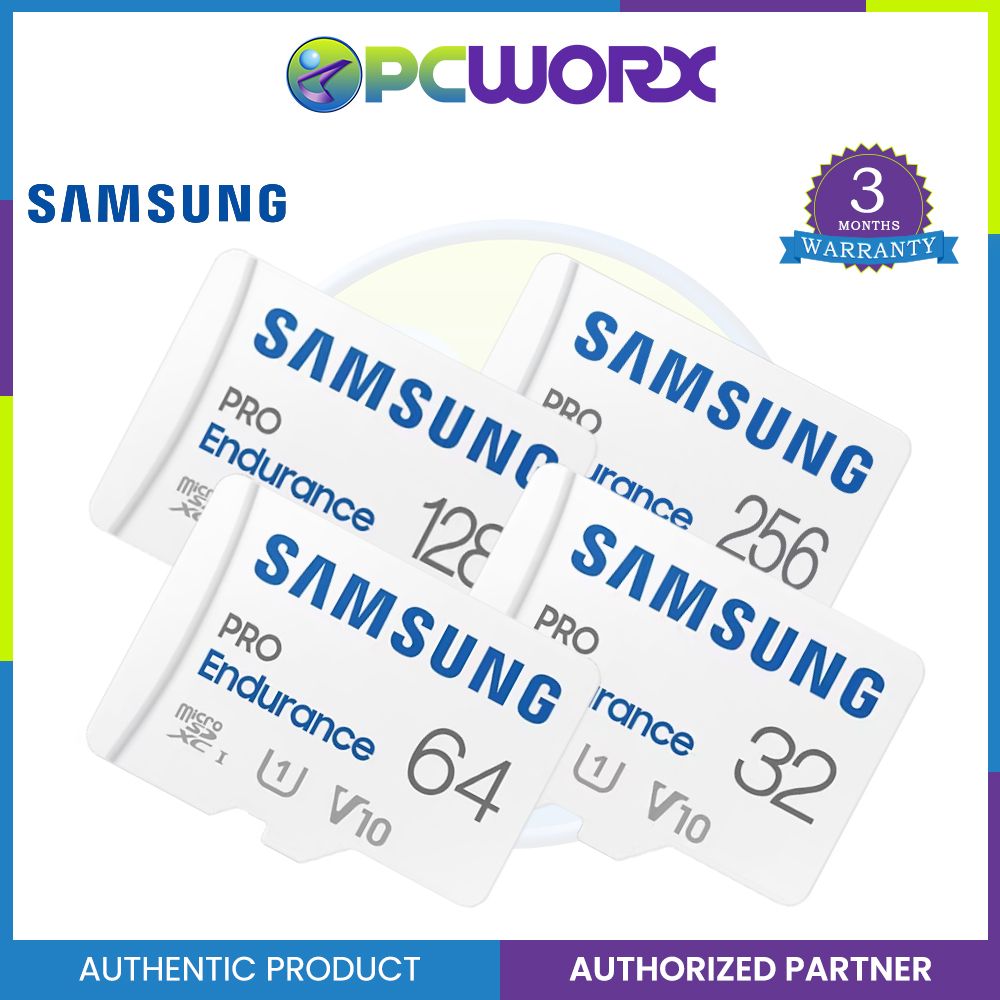 Samsung 32GB / 64GB / 128GB / 256GB PRO Endurance micro SD Memory Card