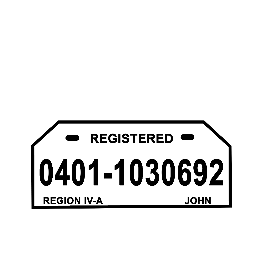 Temporary Motorcycle Plates (ACRYLIC 3MM) Shopee Philippines