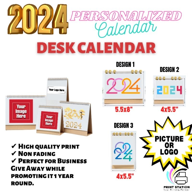 PERSONALIZED DESK CALENDAR 2024 Shopee Philippines