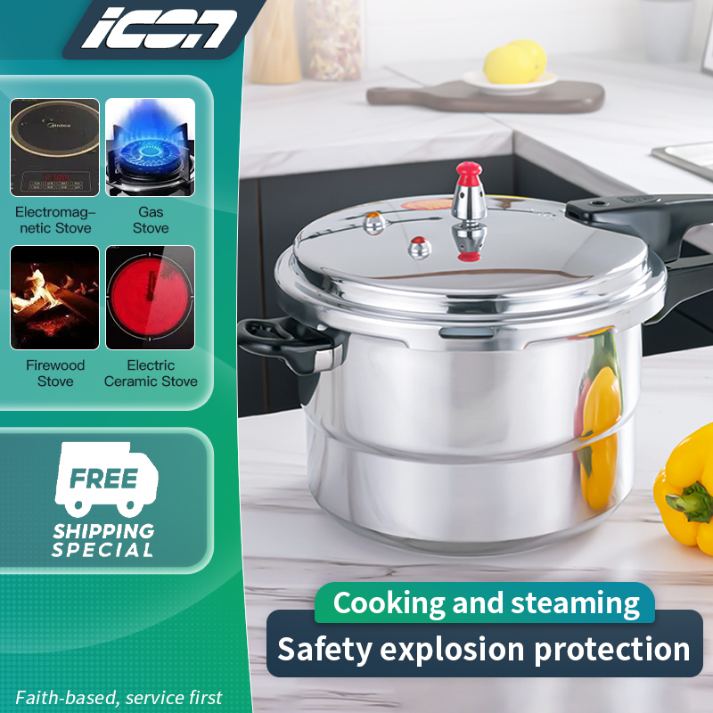 ICON 14L Highcapacity Pressure Cooker 3L/4L/6L/8L/10L Stainless Stee