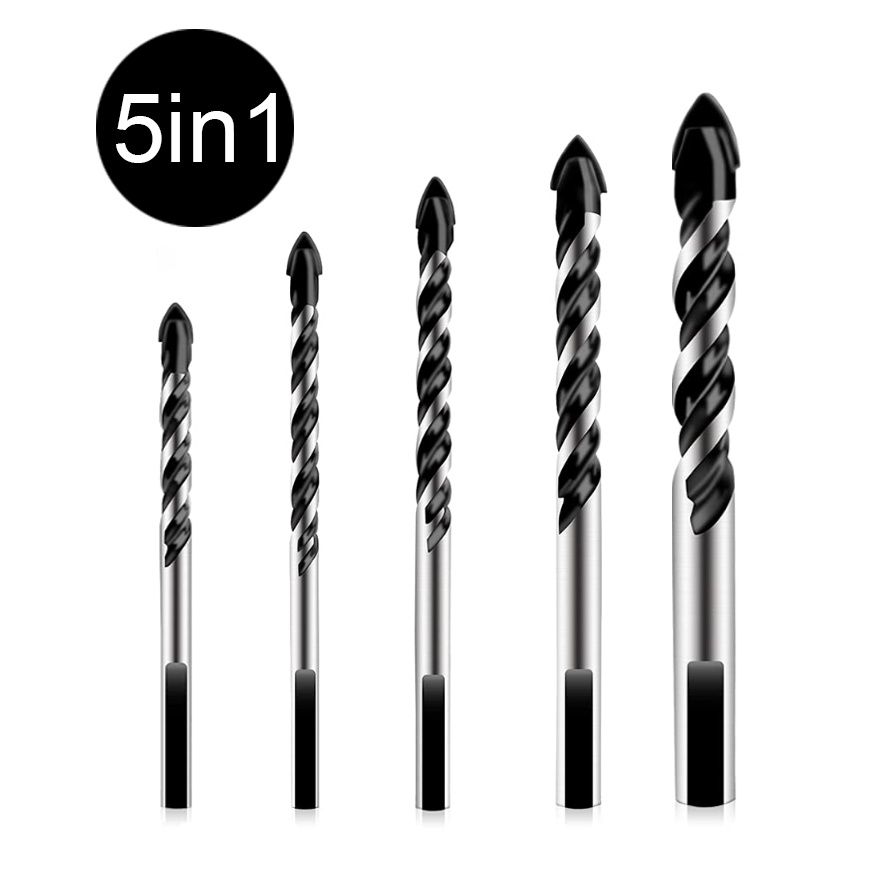 5in1 MultiMaterial Tungsten Carbide Drill Bit Set 38MM For Porcelain