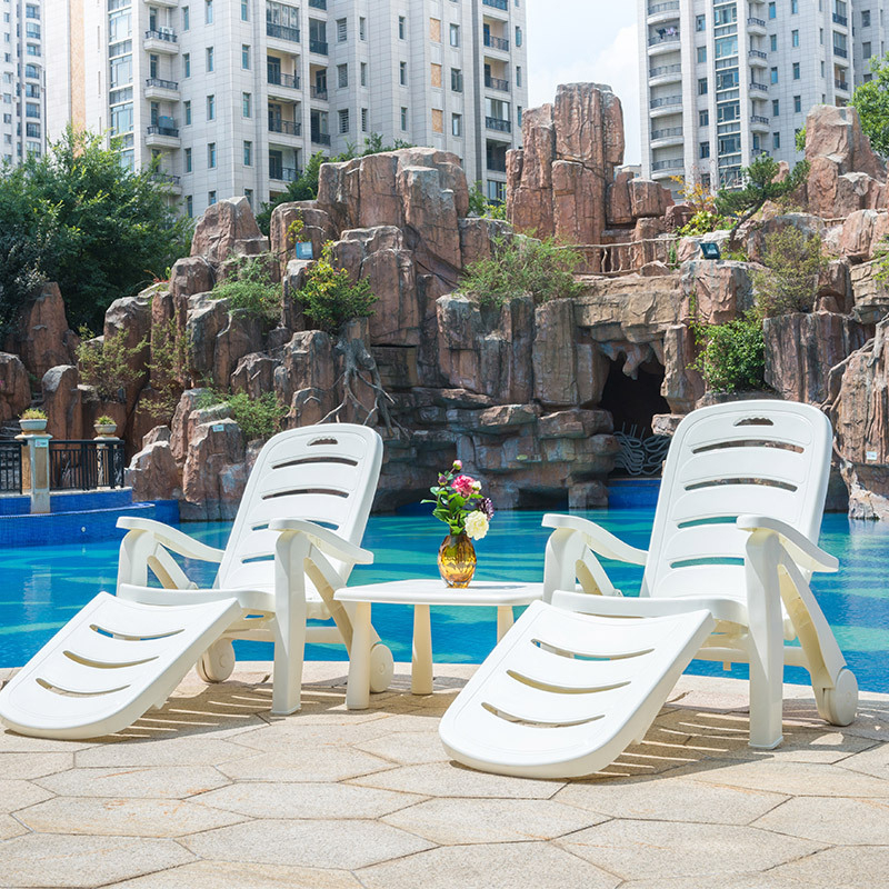Folding Chaise Lounges Sun Lounger Outdoor Swimming Pool Loungers Foldable  Beach Lounge Chair