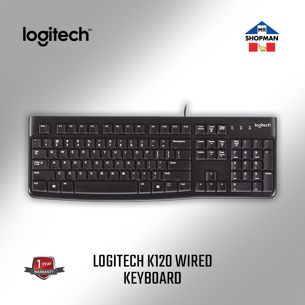 Logitech K120 Standard Wired USB Keyboard | Shopee Philippines