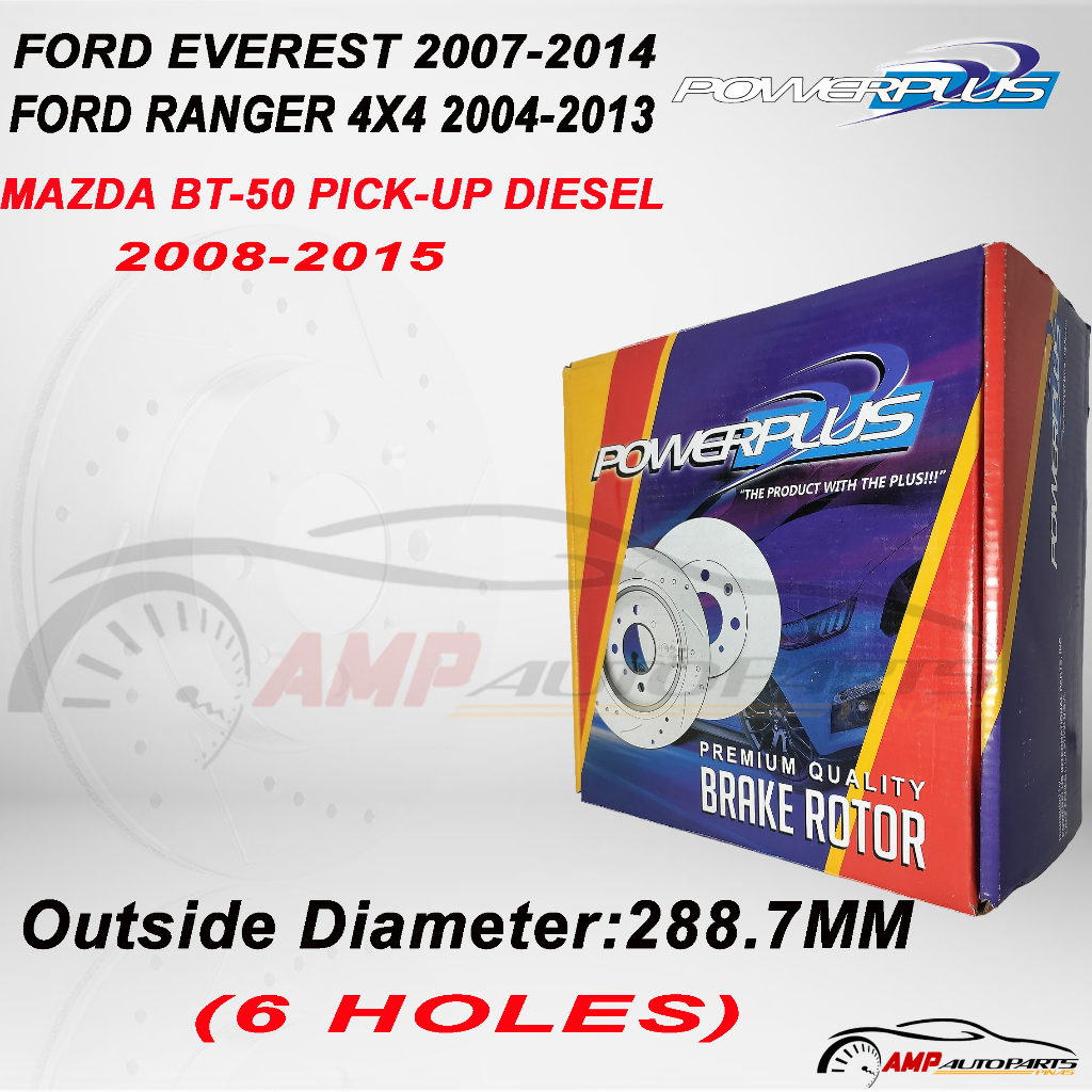 Brake Disc Rotor for FORD EVEREST 2007-2014, RANGER 4X4 2004-2013 ...