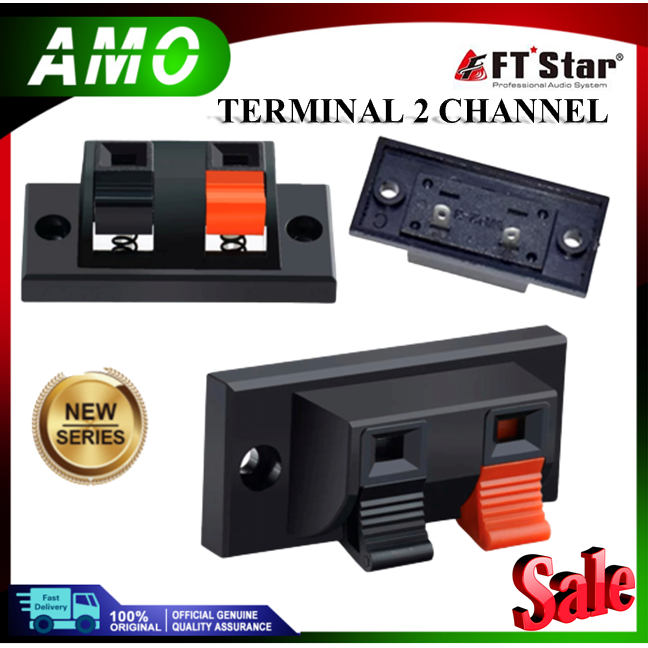 FT STAR BRAND TERMINAL 2 CHANNEL SPEAKER TERMINAL, 2 PIN (ACCESSORIES ...