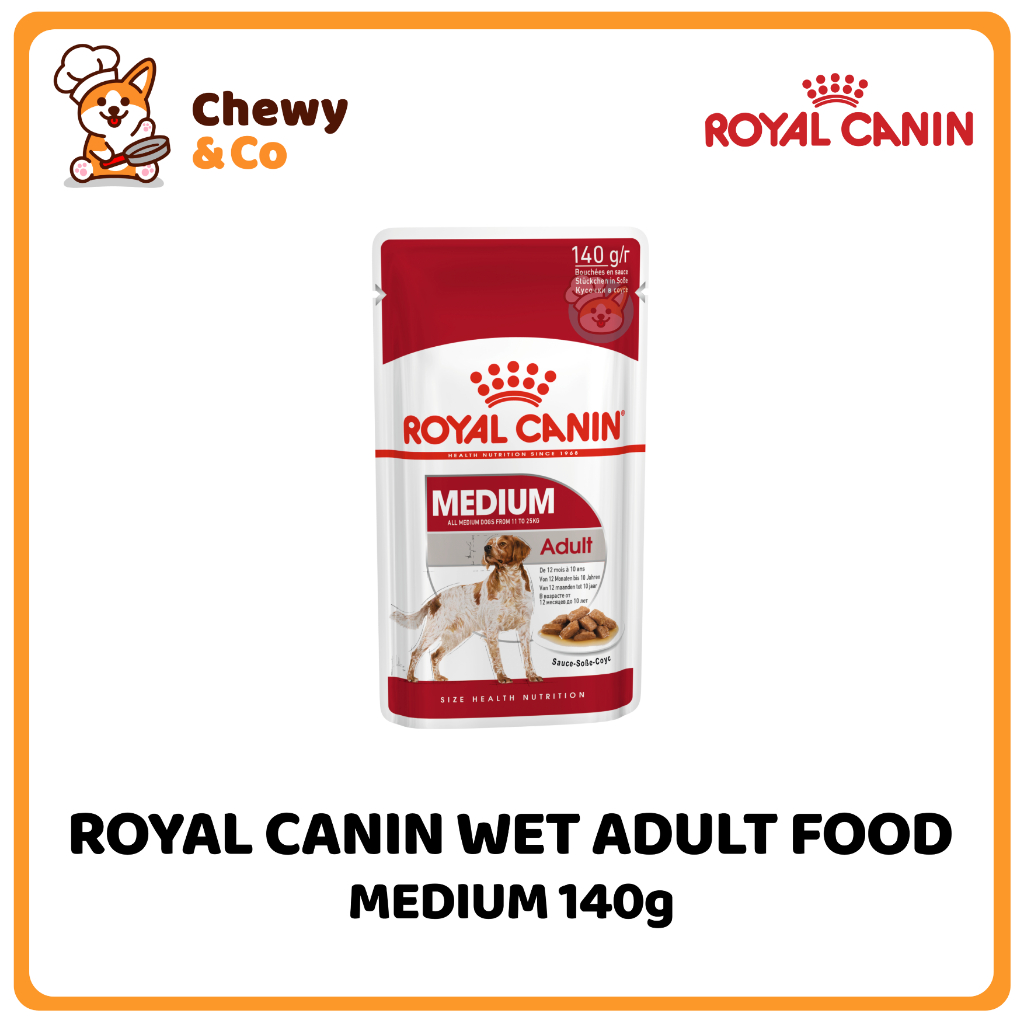 Royal Canin Wet Dog Food Medium Adult 140g Size Health Nutrition (SHN