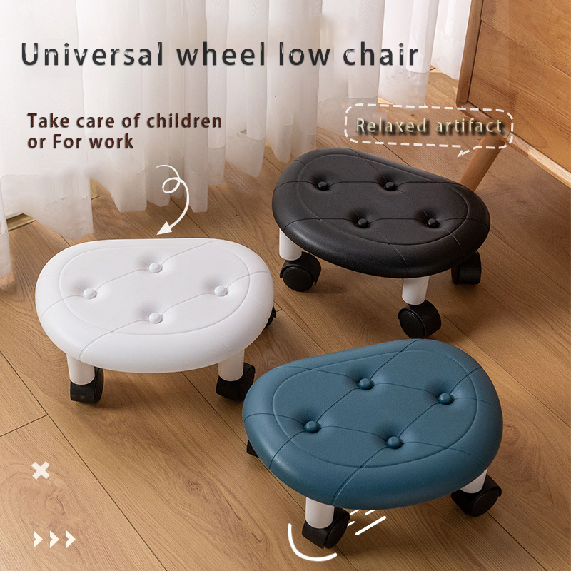 Low wheeled stool hot sale