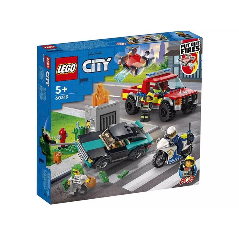 LEGO City 60319 Fire Rescue & Police Chase, Age 5+, Building Blocks ...