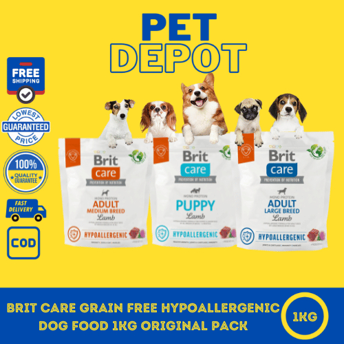 Brit Care Grain Free Hypoallergenic Dog Food 1kg Original Pack Shopee