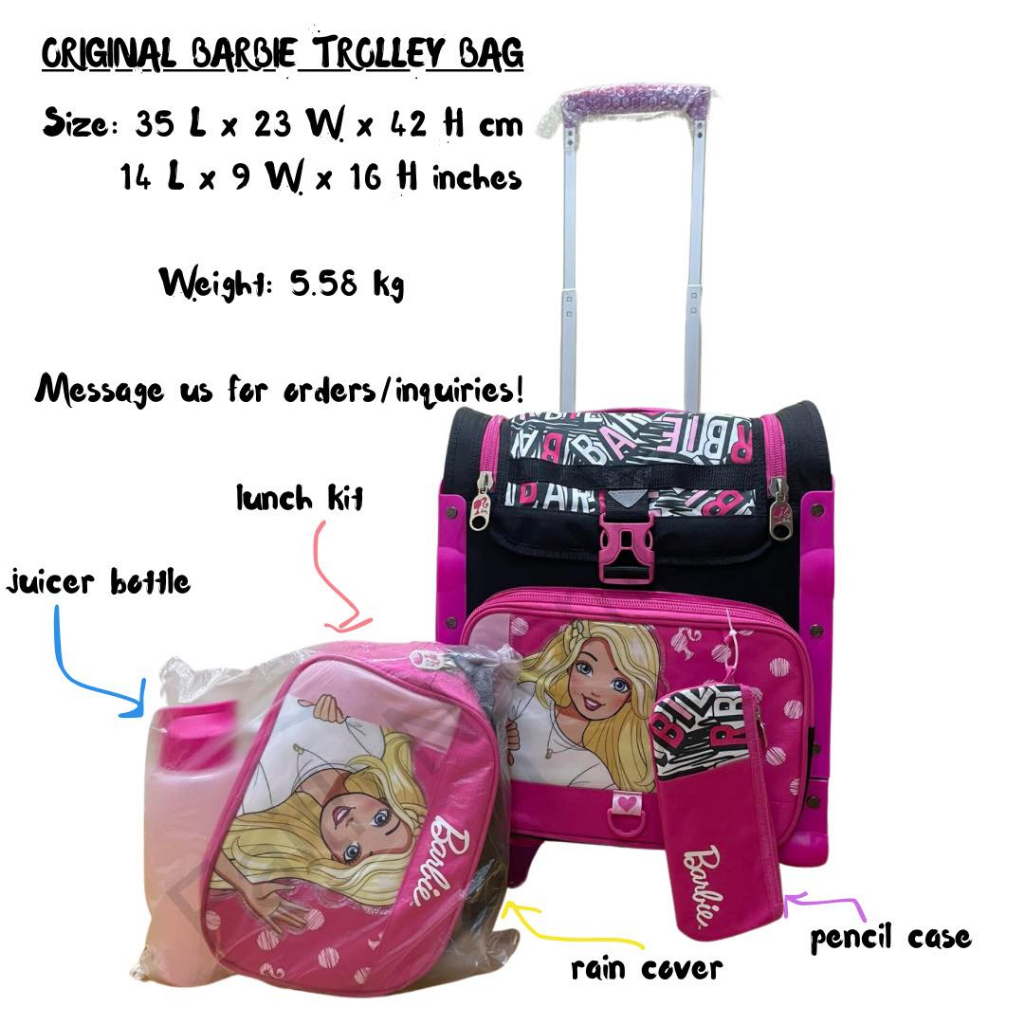 Barbie trolley store bag philippines