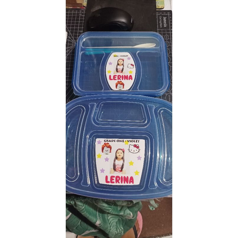 customized photo Printed lunchbox labels with themed | Shopee Philippines