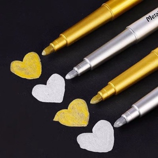 DIY Metallic Waterproof Permanent Paint Marker Pens Gold And Silver For  Drawing Students Supplies Marker Craftwork Pen