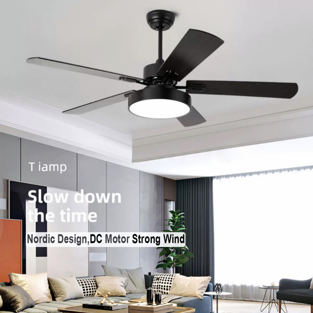 COD LED Tricolor With Remoter 5 blades Ceiling fan light 42/48 inches ...