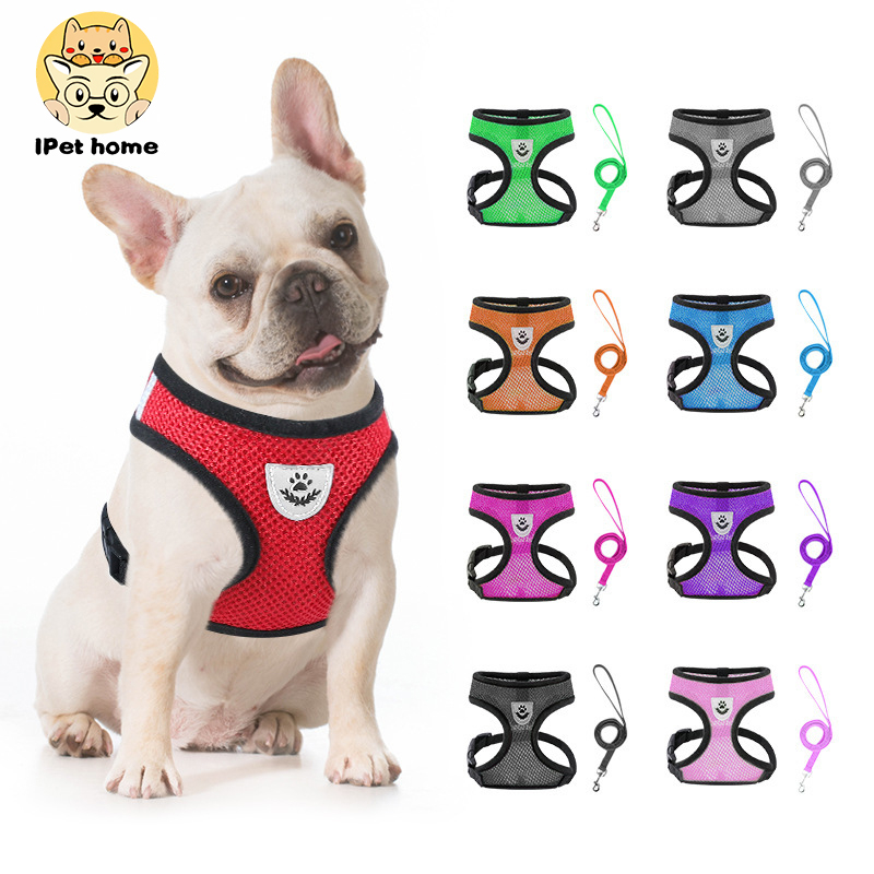 high quality dog harness with leash harness for Mesh Vest + Belt Lead