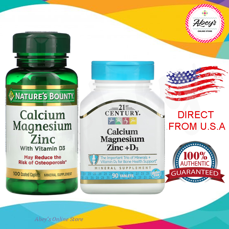 Nature's Bounty, 21st Century Calcium Magnesium Zinc with Vitamin D3