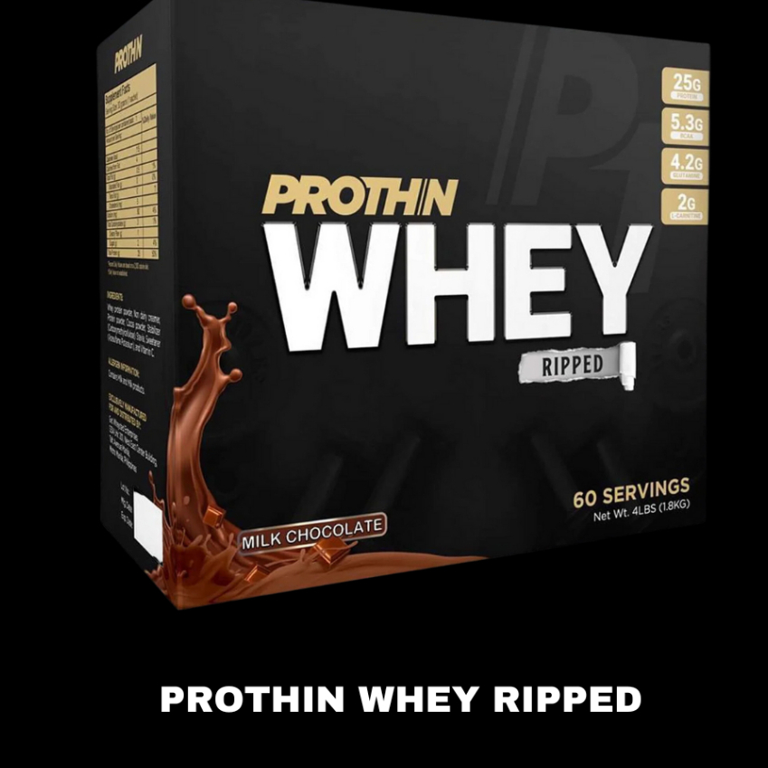 Prothin Whey Ripped For Muscle Recovery With Fat Burner 25g protein 5 ...