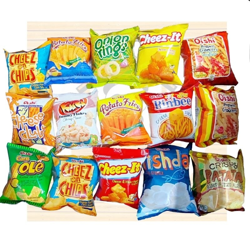 Chicherya Junk foods Chips Crisps (oishi products and many more20g