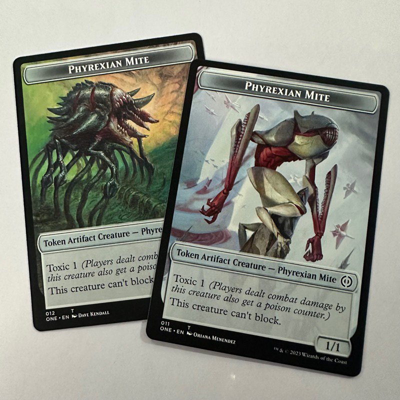 PHYREXIAN MITE TOKEN | PHYREXIA: ALL WILL BE ONE | MTG MAGIC THE GATHERING  | Shopee Philippines