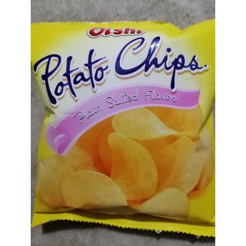 Oishi potato chips plain salted flavor 22g Shopee Philippines