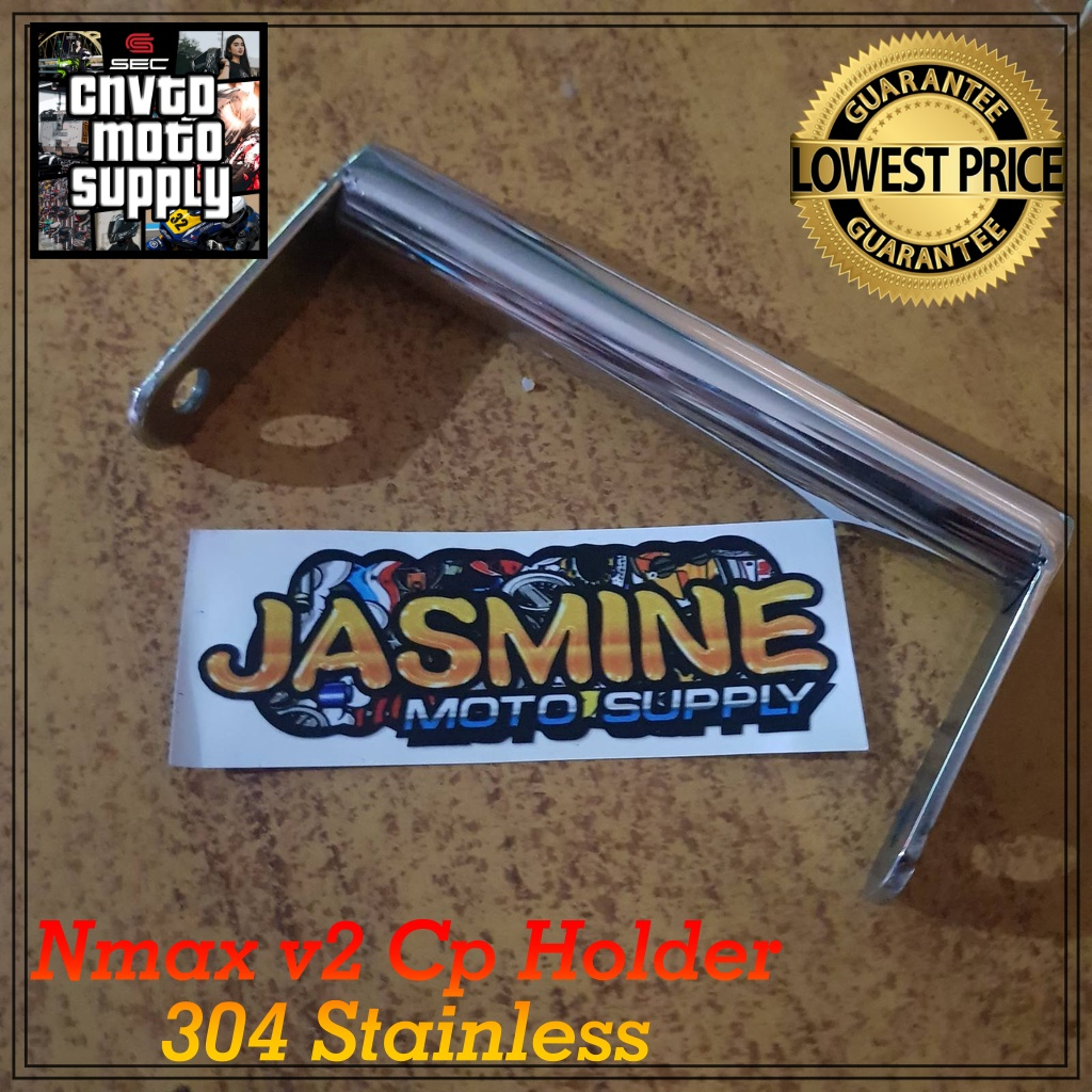 Cp holder stainless 304 Nmax v2 windshield bracket Shopee Philippines