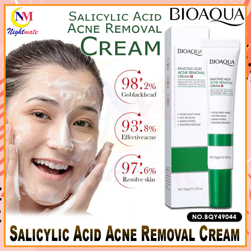 BIOAQUA Salicylic Acid Acne Removal Cream 20g Moisturizing Blackheads