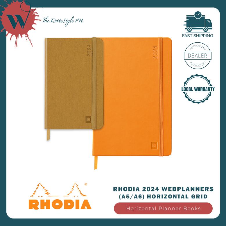 Rhodia Weekly Webplanner 2024 (A5/A6) Horizontal Grid Shopee Philippines