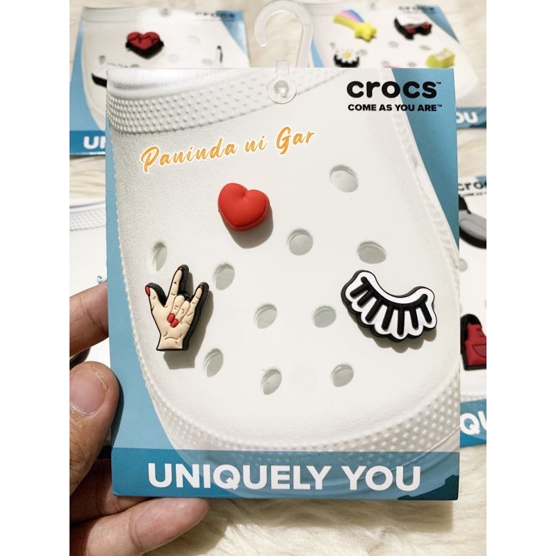 Crocs Girl Rock On 3 Pack Rubber Jibbitz Shopee Philippines