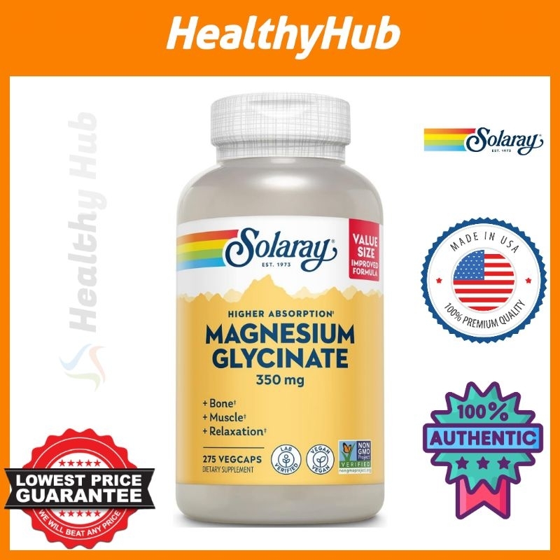 Magnesium Glycinate, Solaray High Absorption Magnesium Bisglycinate