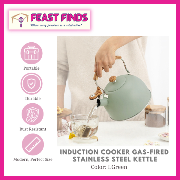 Feast Finds Induction cooker gasfired universal stainless steel kettle