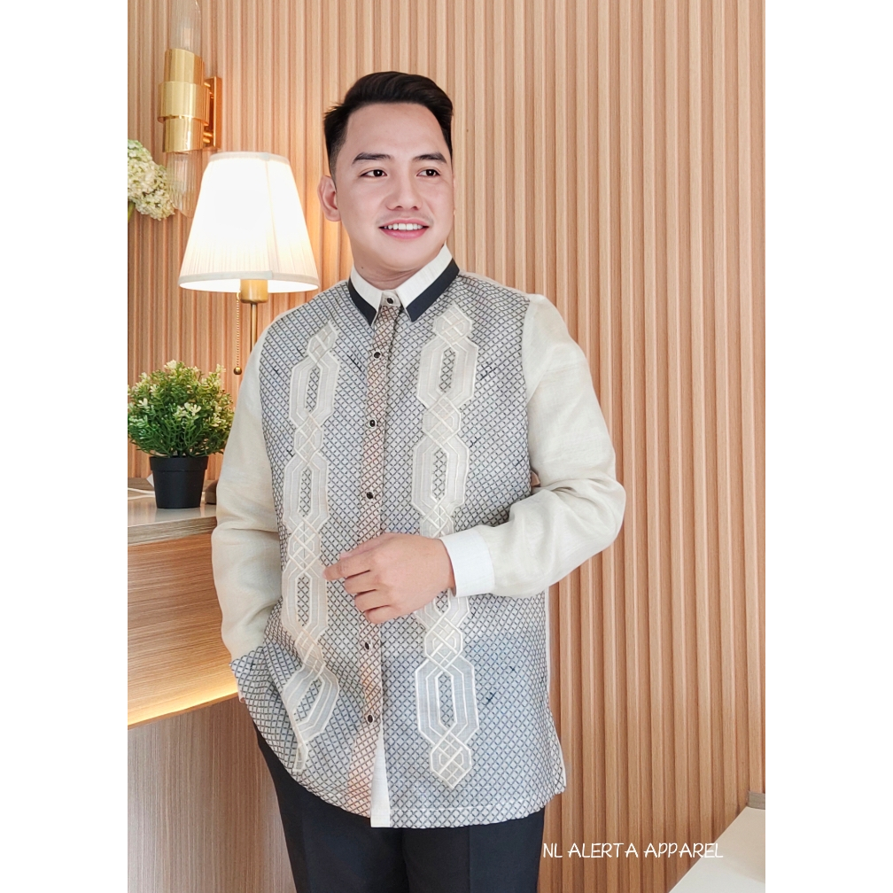 MODERN BARONG TAGALOG CALLADO FOR MEN HIGH QUALITY COCOON | Shopee ...