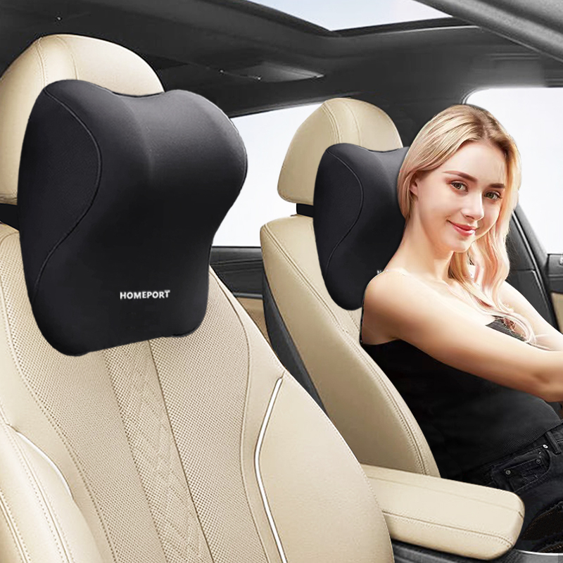 Car seat headrest memory foam neck pillow soft rebound support universal  cushion interior supplies - Main Image