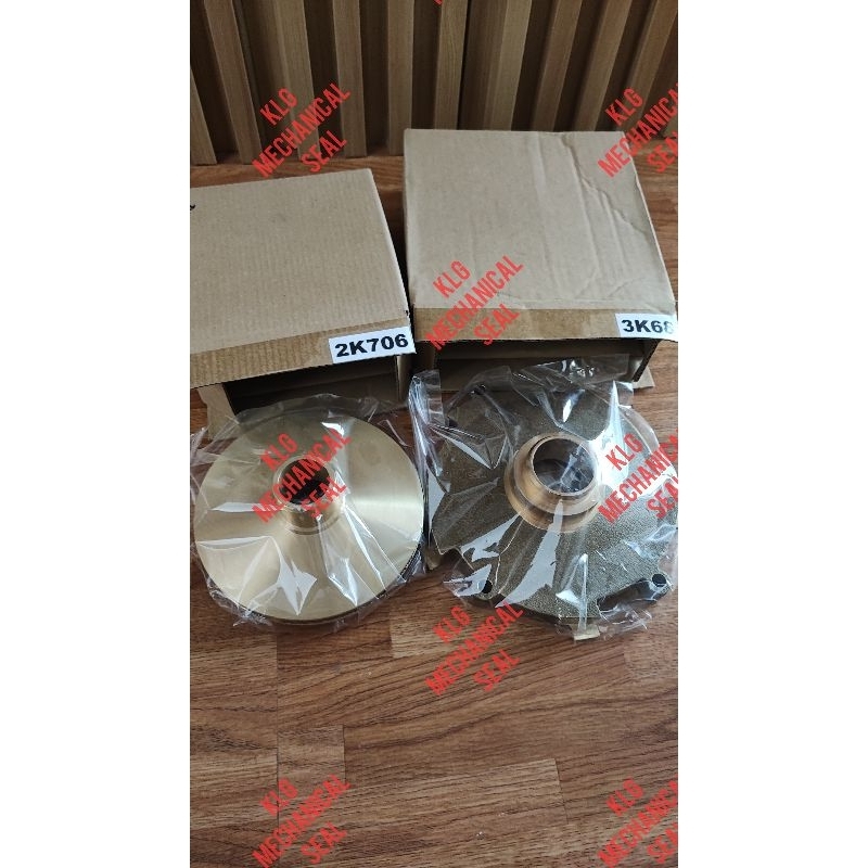 Goulds pump impeller + guide vane set bronze J15S J15+ 1.5HP 2k706 3k68