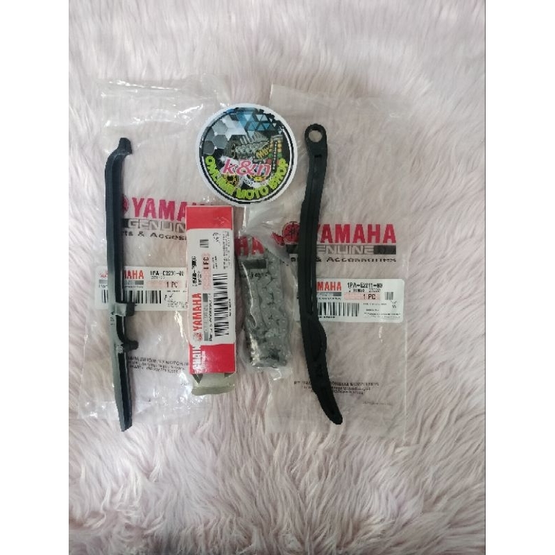 Genuine Yamaha Timing Chain, Guide 1 and Guide 2 for Sniper 150 ...