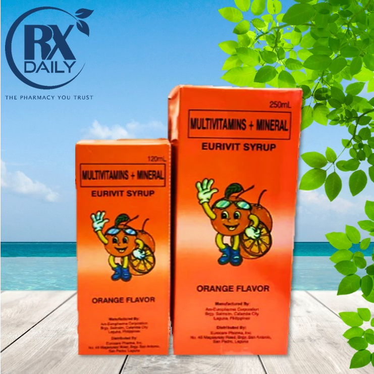 Eurivit Syrup 120ml & 250ml ( Multivitamins and Minerals ) Shopee