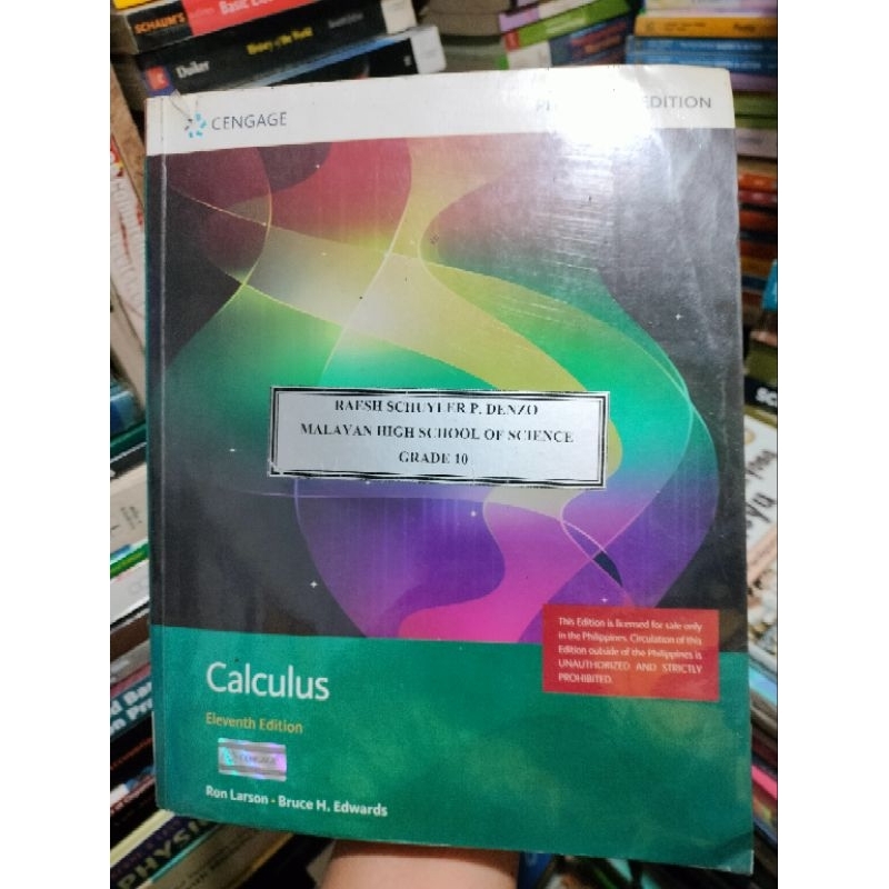 CALCULUS (Eleventh Edition) by Ron Larson & Bruce H. Edwards | Shopee ...