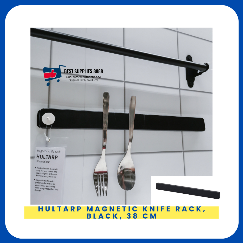 BestSupplies IKEA HULTARP knife wall rack, black Shopee