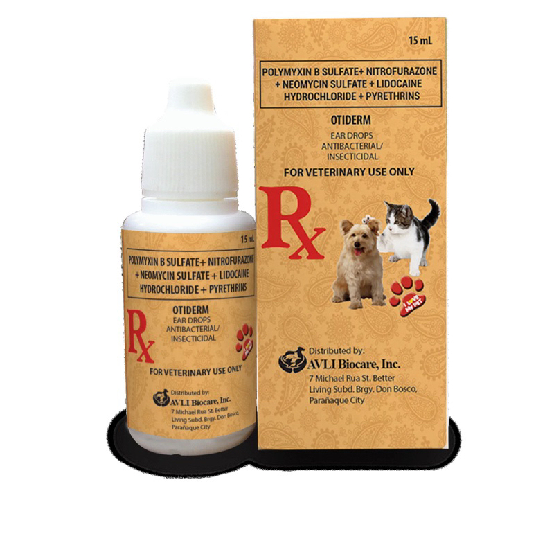 OTIDERM Dog & Cat( Ear Drop ANTIBACTERIAL /Insecticidal) Shopee