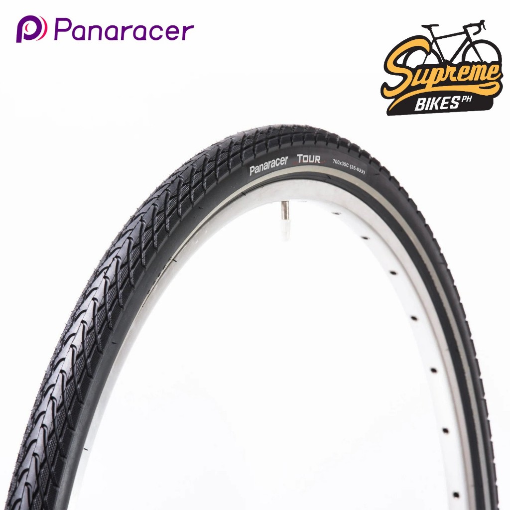 Panaracer Tour Wire Tire 700c Black Shopee Philippines