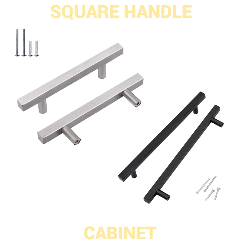 Square Handle New Fashion Handles Stainless Modern Black Square Handle ...