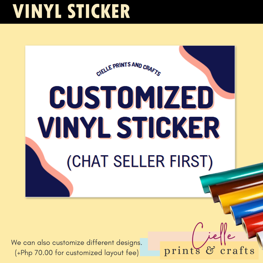 Customized Vinyl Sticker (Chat Seller) | Shopee Philippines