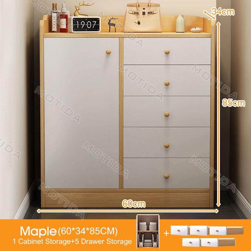 Drawer Cabinet Closet Drawer Storage Cabinet Wooden Organzier Sideboard ...