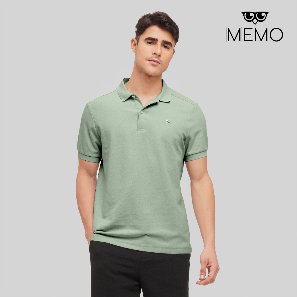 Memo Ultimate Basics Owl Polo For Men Sage Leaf Shopee Philippines