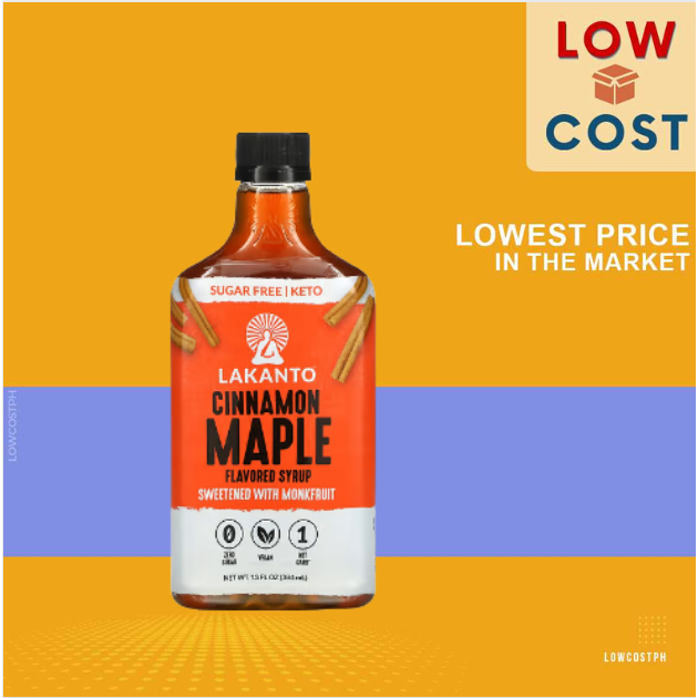 LowCostph Lakanto, Cinnamon Maple Flavored Syrup, 13 oz (384 ml) Shopee Philippines