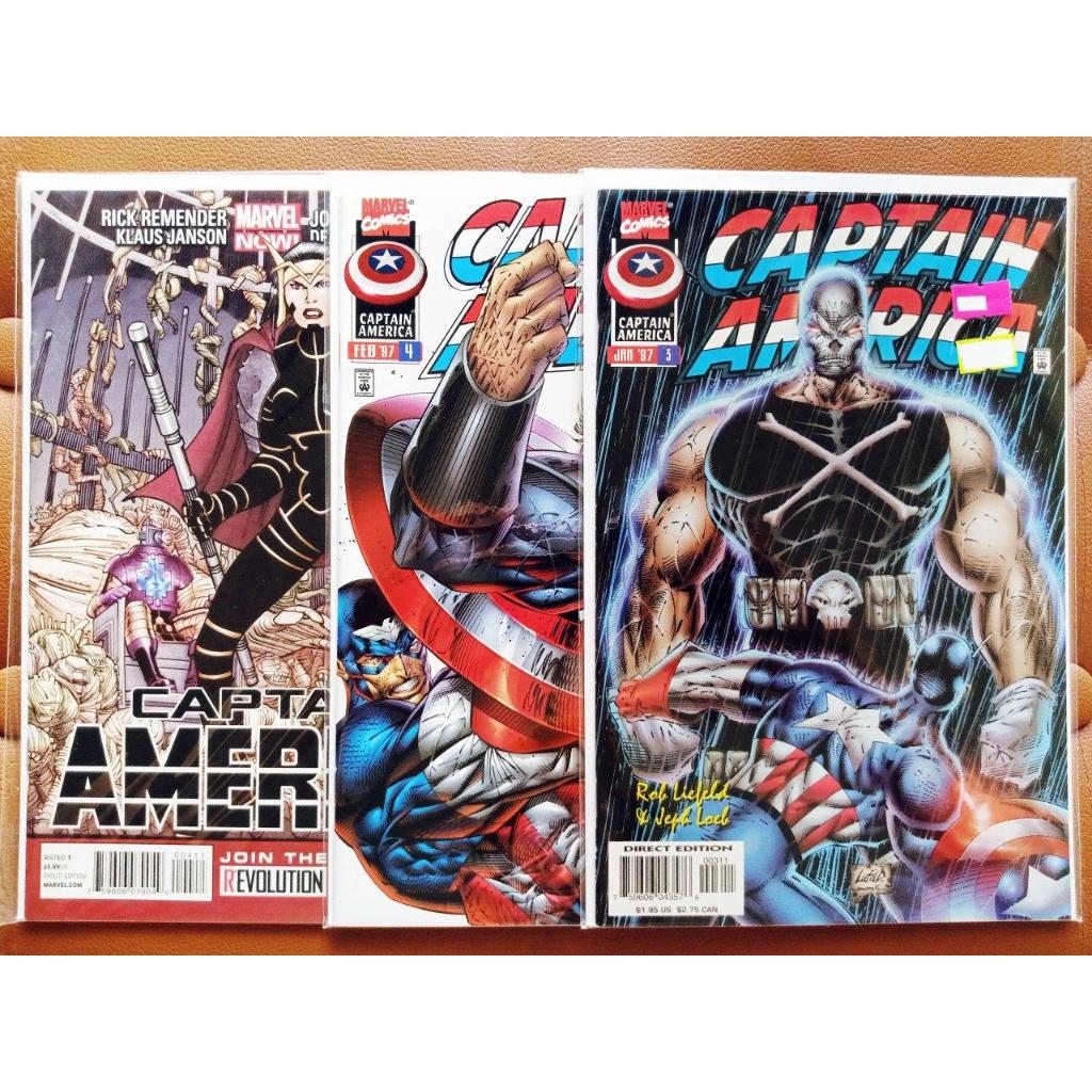 Captain America 3-4 Marvel Comic Books VF 1997-2013 Rob Liefeld Heroes ...