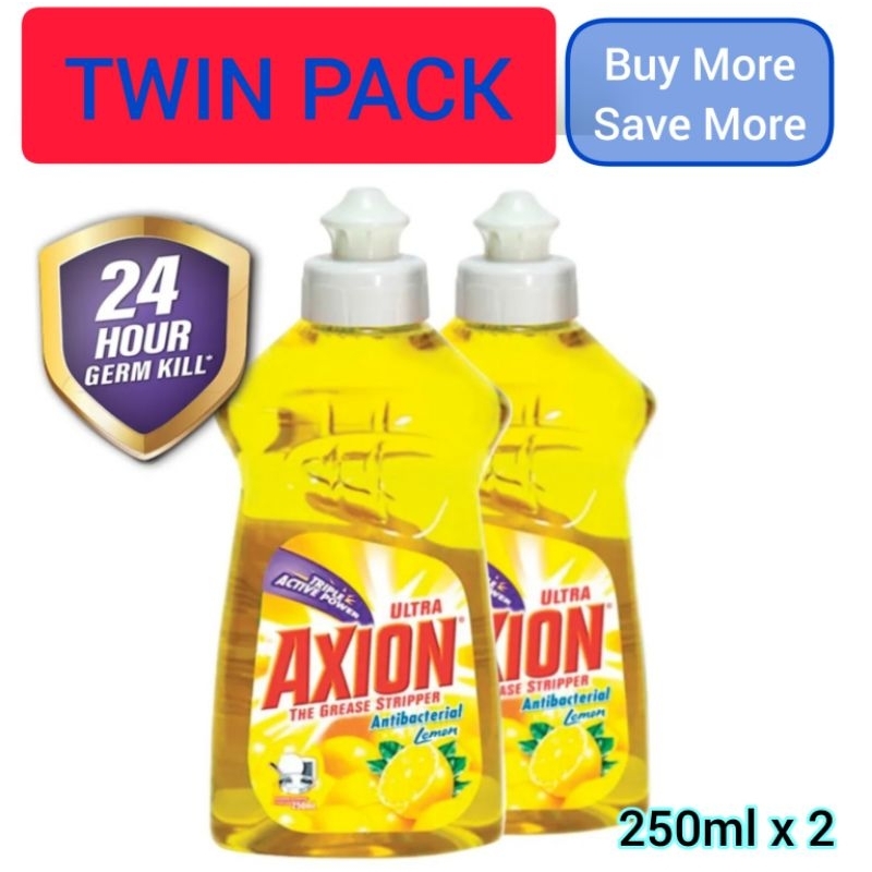 (Twin Pack) Diswashing Liquid AXION 2x250ml Original Limited Stock ...